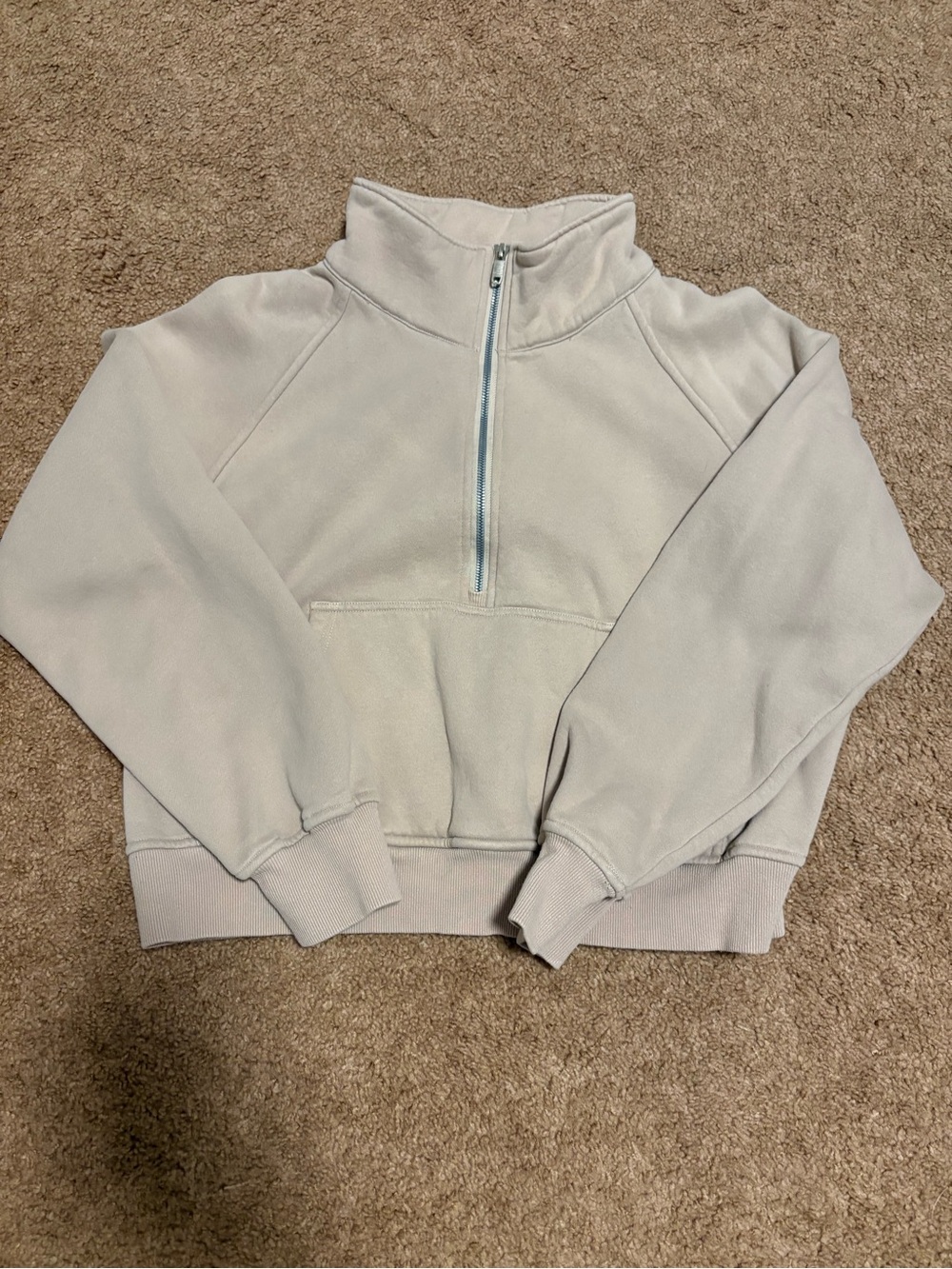 Women's Half-Zip Pullover Sweater - Cream